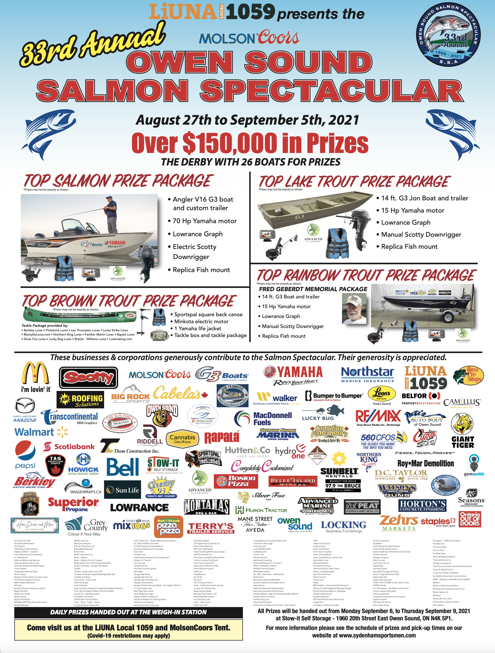 2021 Salmon Spectacular Derby Poster 