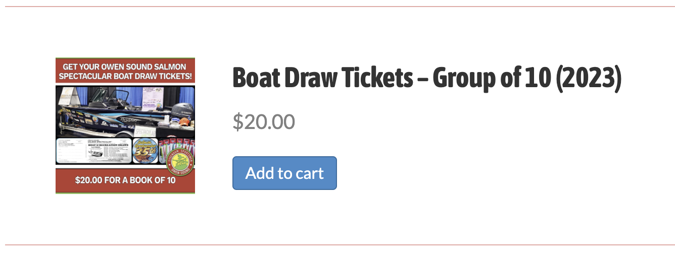 Boat Draw Tickets 2023